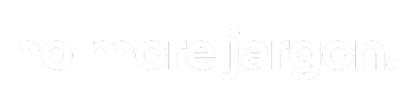 No more jargon logo